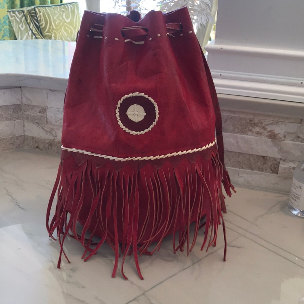 Handmade bucket bag